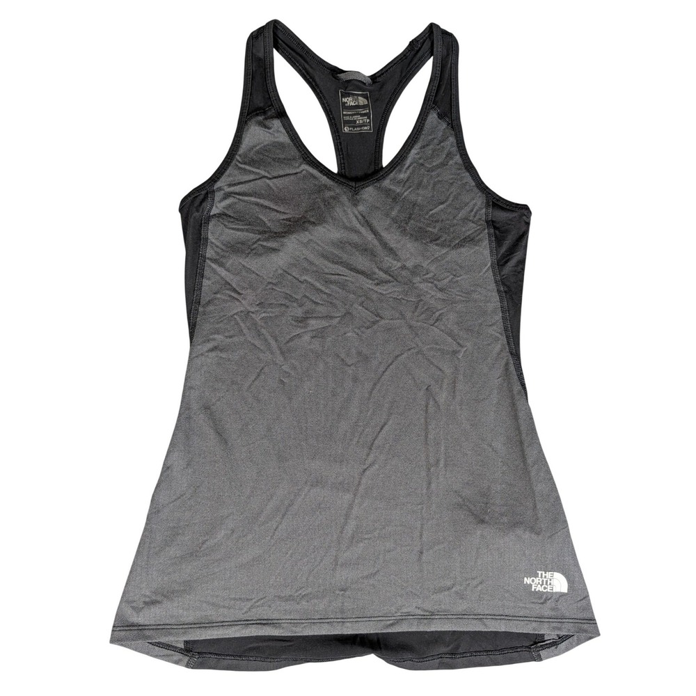 The North Face Tank Top Womens XS Gray FlashDry Racerback Excellent